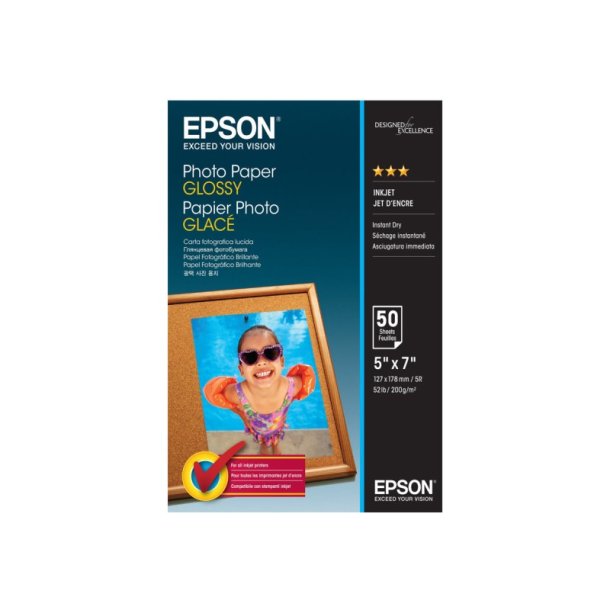 Epson 13x18cm fotopapir Glossy - 200g - 50 ark